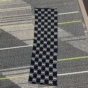 Michael Kors Monogram Scarf black gray color scarf MK style Winter accessory